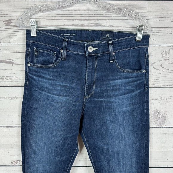 AG Adriano Goldschmied Jeans Womens Size 29 Blue Farrah High Rise Skinny Stretch - Picture 2 of 16